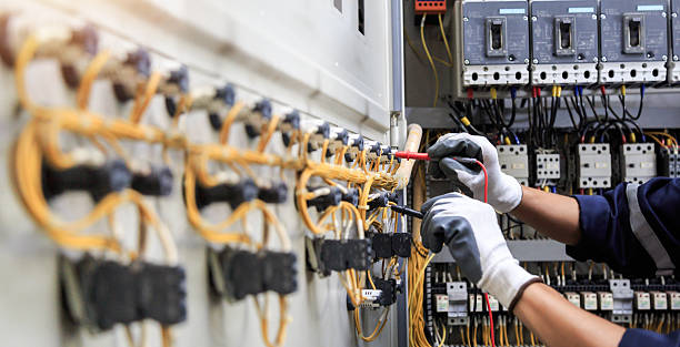Professional Electrician technician working in Sugar Land, TX